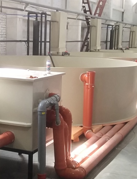 Монтаж первой линии на 90 кубов