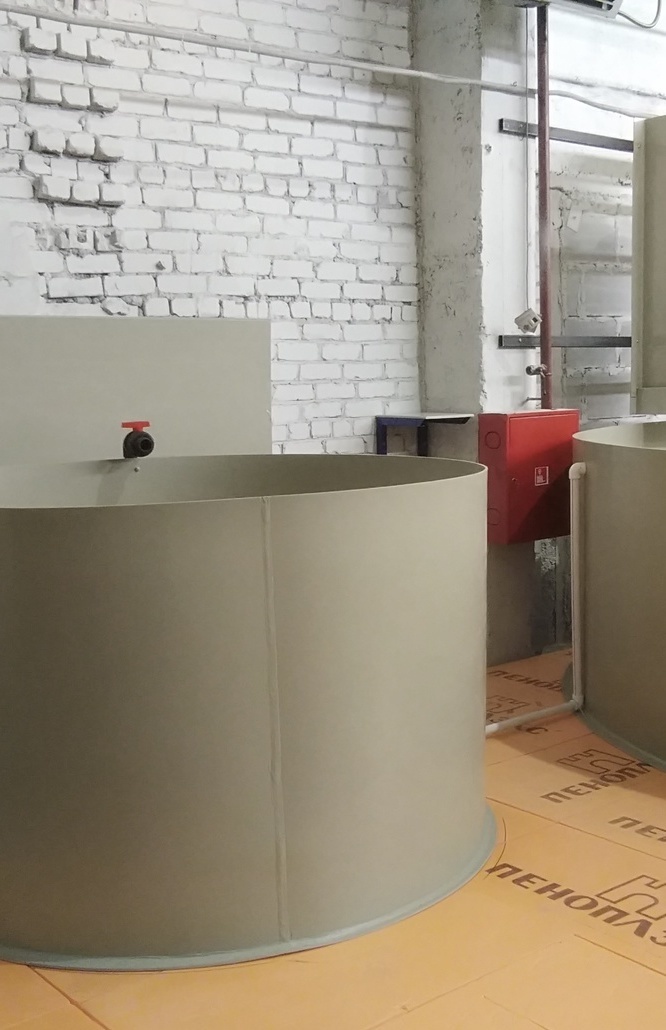 Бассейн для предпродажной передержки рыбы