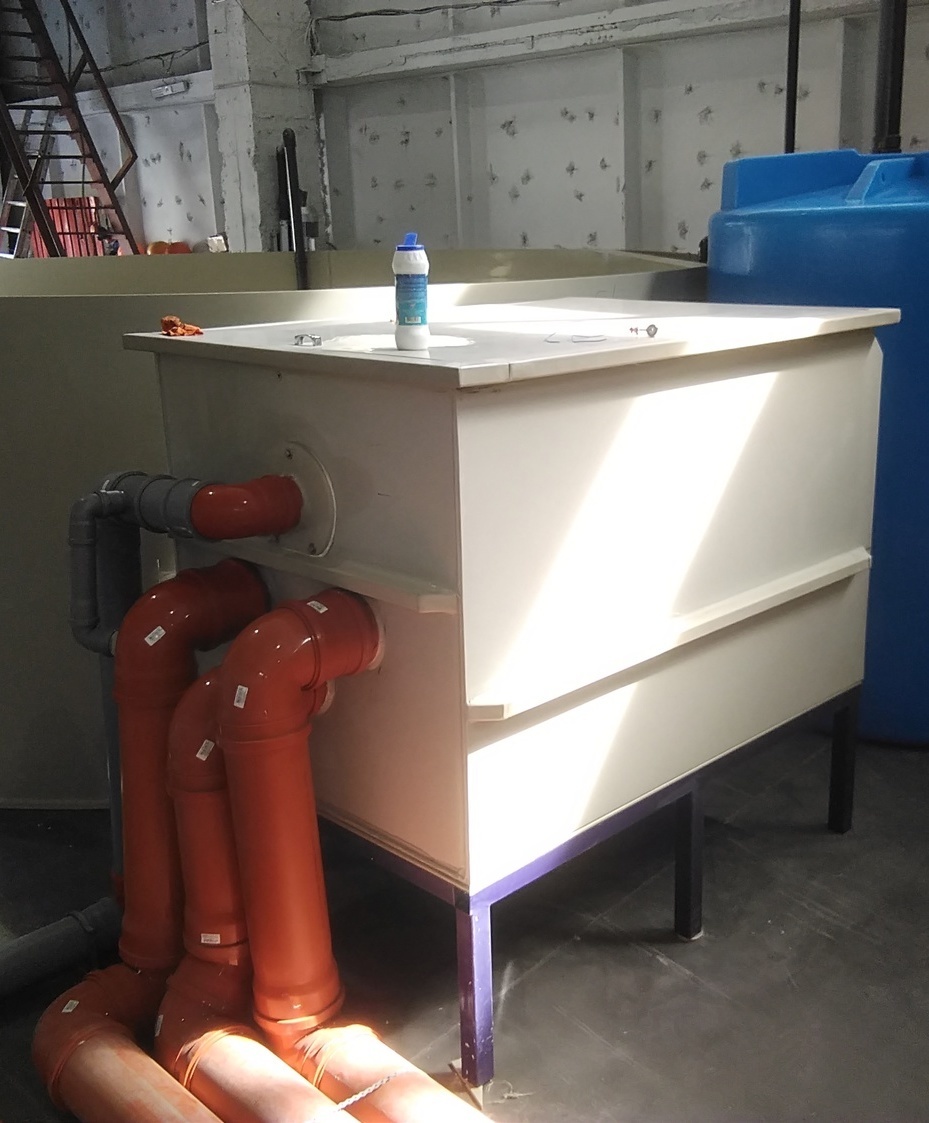 Обвязка барабанного фильтра на 150 кубов в час