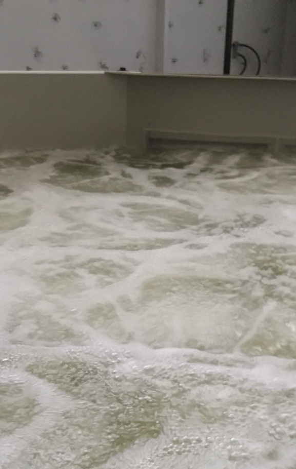 Барботация включена